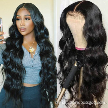 13x4 Body Wave Lace Front Wigs Human Hair Wigs for Black Women Body Human Hair Lace Frontal Wigs Pre Plucked With Baby Hair Blac